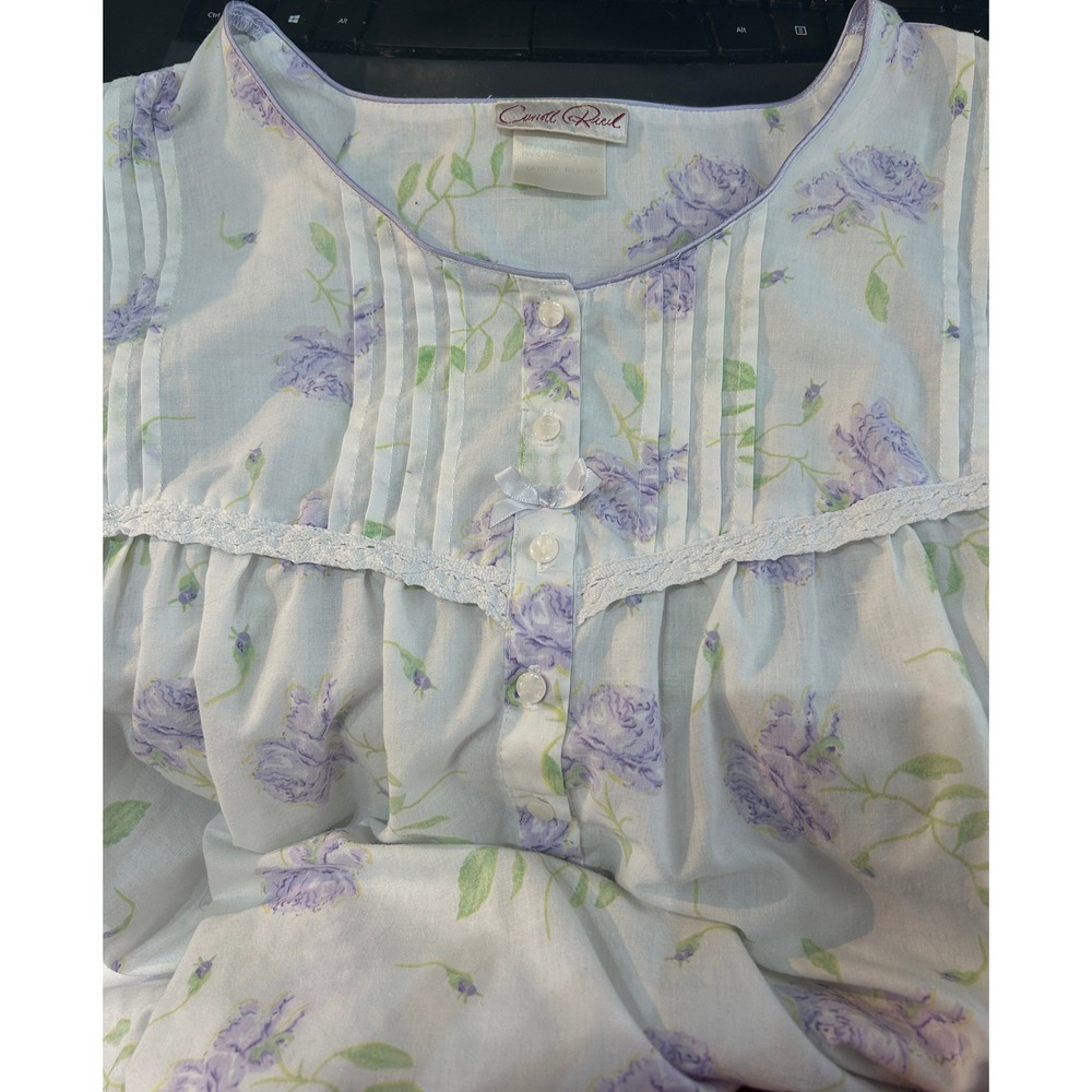 Vintage Floral Traditional Nightgown 3XL Cottagecore Prairie House Nap Dress